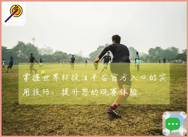 掌握世界杯投注平台官方入口的实用技巧，提升您的观赛体验