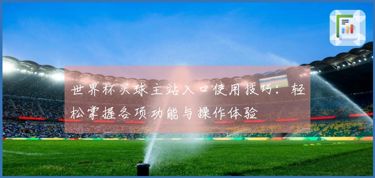 世界杯买球主站入口使用技巧：轻松掌握各项功能与操作体验